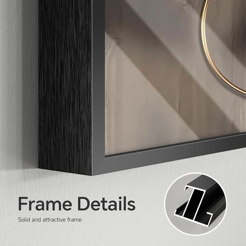 Large Horizontal Modern Wall Art for Bedroom, Framed Neutral Picture Prints, Minimalist White Brown Circle Geometric Painting Artwork Decor for Living Room Dining Room Hallway Office 28x57 Inch in Saudi Arabia