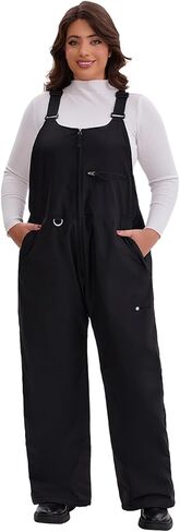 Mindtower Women’s Plus Size Ski Snow Bibs Pants Water Resistant Ski Overalls Pants Adjustable Straps Womens Coveralls in Saudi Arabia