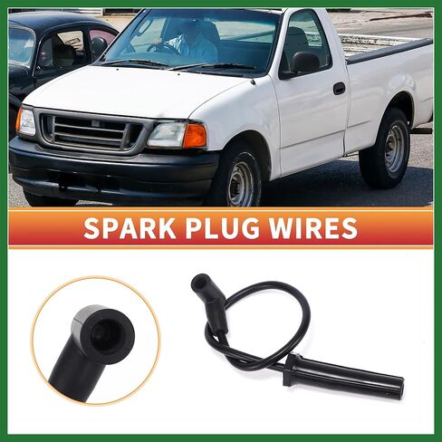 Motoforti Car Spark Plug Coil Wires Ignition Coil Harness Cable Fit for Ford F-150 V8 5.0L 1994-1996 No.F4PZ12259D/F4PZ12259E - Pack of 9 Long-lasting in Saudi Arabia