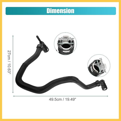 HVAC Heater Hose Assembly for Ford F-250 F-350 F-450 F-550 Super Duty 2011-2014 6.7L Heater Water Hose Heater Return Hose Heater Core Outlet Hose BC3Z18472E Auto Replacement Parts in Saudi Arabia