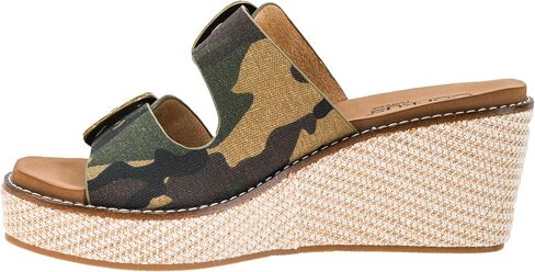 Corkys Footwear Womens 2.5 بوصة إسفين واضح - يتميز بحزامين مع أبازيم قابلة للتعديل، ونعل داخلي من مادة EVA المميزة من Corkys لراحة طوال اليوم، ونعل خارجي ملفوف in Kuwait