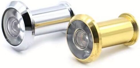 1PC Door Viewer 200 Degree Wide Angle Peephole Security Hidden Door Adjustable Glass Lens for Furniture Hardware Tools (Silvery) in Saudi Arabia