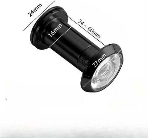 1PC Door Viewer 200 Degree Wide Angle Peephole Security Hidden Door Adjustable Glass Lens for Furniture Hardware Tools (Silvery) in Saudi Arabia