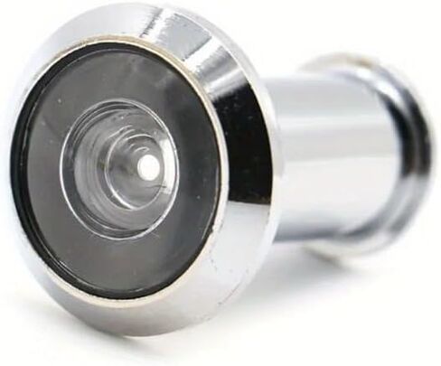 1PC Door Viewer 200 Degree Wide Angle Peephole Security Hidden Door Adjustable Glass Lens for Furniture Hardware Tools (Silvery) in Saudi Arabia