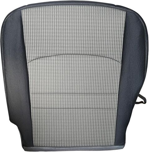 Driver Side Bottom Seat Cover Compatible with 2009-2012 Dodge Ram 1500 2500 3500 4500 5500 SLT Longhorn Sport Power Wagon ST TRX TRX4, Cloth Gray Replacement Front in Saudi Arabia