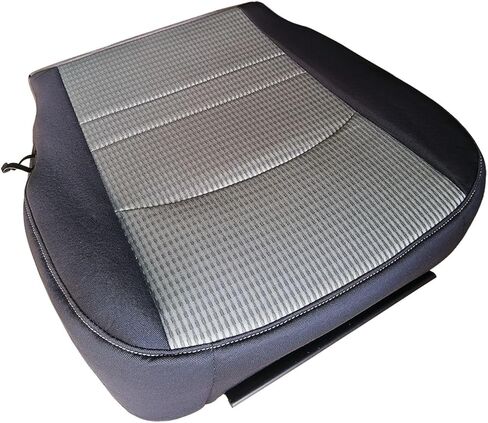 Driver Side Bottom Seat Cover Compatible with 2009-2012 Dodge Ram 1500 2500 3500 4500 5500 SLT Longhorn Sport Power Wagon ST TRX TRX4, Cloth Gray Replacement Front in Saudi Arabia