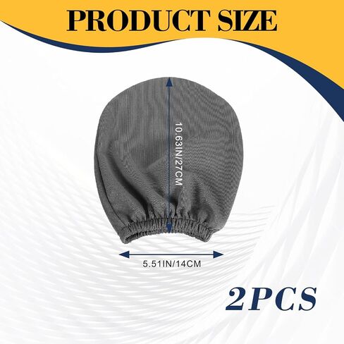 2PCS Universal Car Seat Headrest Covers, Breathable Stretch Knit Fabric Full Coverage Head Rest Dust Cover, Reusable Flexible Protecting Decorative Accessories for Most Cars/SUVs/Trucks/Vans (Grey) in Saudi Arabia