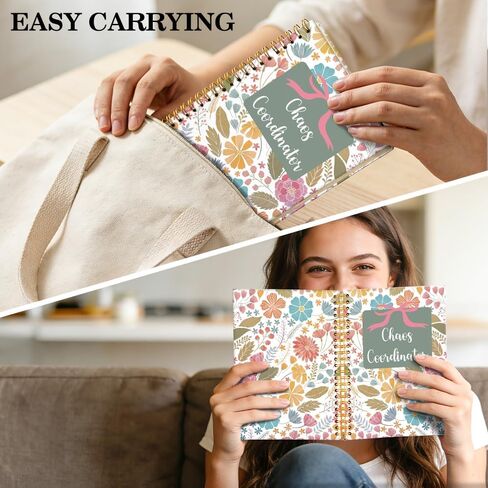 ERHACHAIJIA Chaos Coordinator 160 Pages Hardcover Lined Spiral Notebook, Funny Floral Thank You Gifts for Women Leader Coworker Teacher Admin Manager, Appreciation Gifts for Boss Lady Team HR in Kuwait