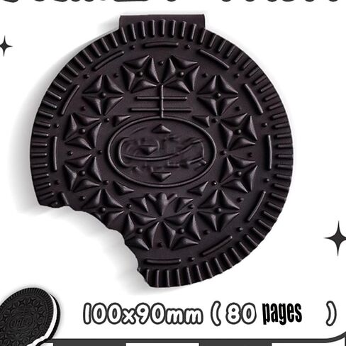 Senroce Chocolate notebook Mini Notepad Set Cookie shape Design Cute Pocket Notepad for Journaling, Creative Stress Relief Fidget Unique Gift 80 Pages (Random styles for 2pcs) in Saudi Arabia