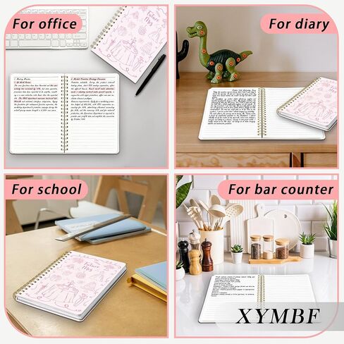 XYMBF Coquette Pink Wedding Notebook Journal, Bridal Shower Wedding Gifts Journal for Women, Just Married Gifts, Future Mrs Engagement Hardcover Spiral Notebook 5.5x8.3 Inch in Saudi Arabia