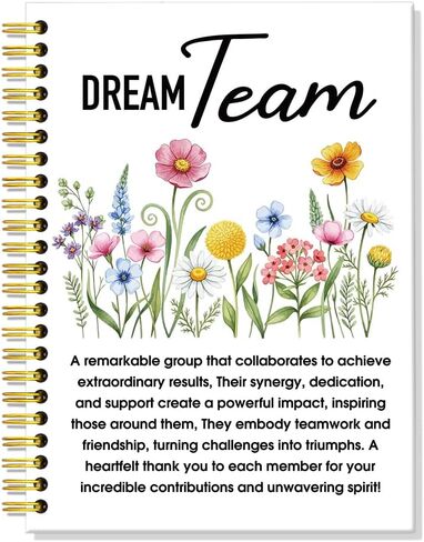 ERHACHAIJIA Chaos Coordinator 160 Pages Hardcover Lined Spiral Notebook, Funny Floral Thank You Gifts for Women Leader Coworker Teacher Admin Manager, Appreciation Gifts for Boss Lady Team HR in Kuwait