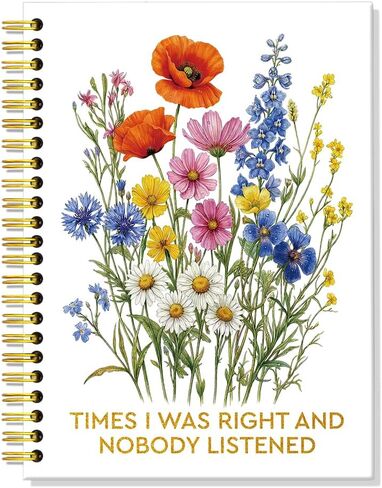 ERHACHAIJIA Chaos Coordinator 160 Pages Hardcover Lined Spiral Notebook, Funny Floral Thank You Gifts for Women Leader Coworker Teacher Admin Manager, Appreciation Gifts for Boss Lady Team HR in Kuwait