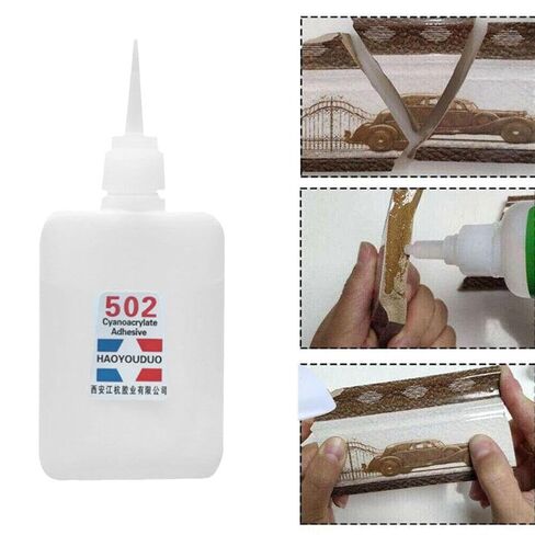 قطعتان من 502 صمغ فائق، 502 صمغ عالمي فائق، غراء خاص سريع الجفاف فوري، لاصق قوي وواضح فوري للحرف اليدوية، أعمال النجارة والإصلاحات اليدوية، تحويل الخشب، نماذج الهوايات in Saudi Arabia