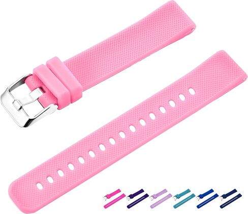 سوار ساعة بديل للأطفال من سمسام، حزام سيليكون 16 ملم مع دبابيس سريعة الفك، أساور بديلة للنساء، أساور رجالية، حزام مطاطي، سوار سيليكون in Kuwait