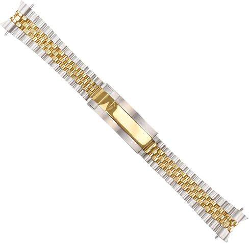 Ewatchparts 20mm Jubilee Watch Band Bracelet Compatible With Rolex Submariner GMT Datejust Glide Lock Two Tone in Saudi Arabia