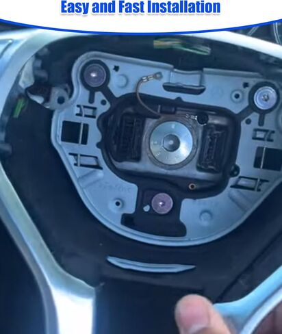 حافة عجلة القيادة مناسبة لسيارة Mercedes-Benz W204 C-Class 2012 2013 2014 2015، غطاء تزيين عجلة القيادة الفضي استبدال 09946400139107 0994640013 in Kuwait