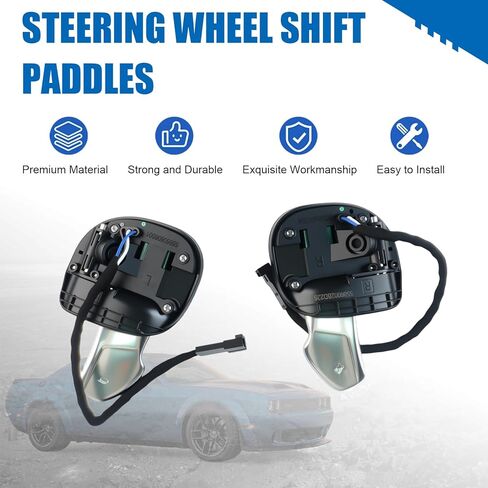5RQ09DX9AC 2PCS Steering Wheel Paddle Shifter Extensions for Challenger Charger 2015-2021 Durango 2018-2020 for Chrysler 300 2017-2020 for Jeep Grand Cherokee 2014-2021 5RQ08DX9AC in Saudi Arabia