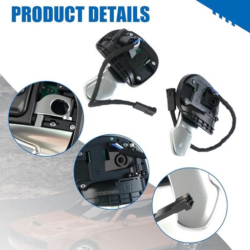 5RQ09DX9AC 2PCS Steering Wheel Paddle Shifter Extensions for Challenger Charger 2015-2021 Durango 2018-2020 for Chrysler 300 2017-2020 for Jeep Grand Cherokee 2014-2021 5RQ08DX9AC in Saudi Arabia