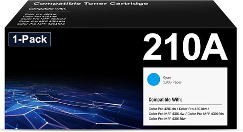خرطوشة حبر 210A بديلة متوافقة لمجموعة خراطيش الحبر HP210A تعمل مع HP Color Pro MFP 4301 4201 Series MFP 4301dw 4301fdn 4301fdw 4201dw طابعة 4 عبوات أسود سماوي أرجواني أصفر in Kuwait