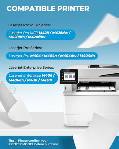 58X CF258X Toner Cartridge Black 2 Pack with Chip Compatible for HP 58X CF258X 58A CF258A Toner Cartridges Replacement for Laserjet MFP M428fdw M428fdn M428dw M404 M428 Pro M404n M404dn M404dw Printer in Kuwait