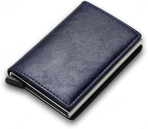 Simplofficial SIMPL Toggl™ Wallet Men's Genuine Leather Wallet RFID Blocking Credit Card Holder Minimalist (Black) in Saudi Arabia