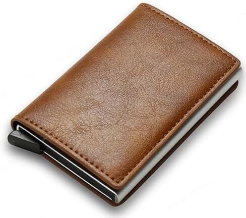 Simplofficial SIMPL Toggl™ Wallet Men's Genuine Leather Wallet RFID Blocking Credit Card Holder Minimalist (Black) in Saudi Arabia
