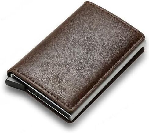 Simplofficial SIMPL Toggl™ Wallet Men's Genuine Leather Wallet RFID Blocking Credit Card Holder Minimalist (Black) in Saudi Arabia