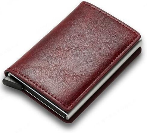 Simplofficial SIMPL Toggl™ Wallet Men's Genuine Leather Wallet RFID Blocking Credit Card Holder Minimalist (Black) in Saudi Arabia