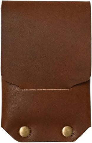 محفظة American Bench Craft Revere - محفظة نحيفة من الجلد المحبب بالكامل، صنعت في الولايات المتحدة الأمريكية، محفظة جيب أمامية بسيطة للرجال (بني) in Kuwait