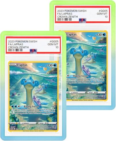 NAKIS Slab Guard for PSA Graded Cards, 5-Pack TPU Slab Protector Graded Guard Bumper Guard for PSA Graded Card Only, Gradient Color Glitter Limited Edition, (5) Multi-Color in Saudi Arabia