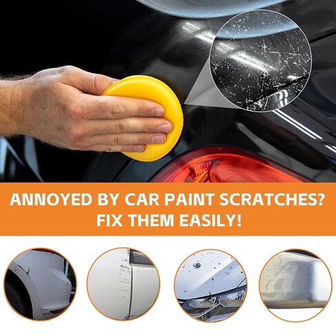 2026 مزيل خدوش السيارة المطور للمركبات، مزيل خدوش طلاء السيارة الفعال للخدوش الخفيفة إلى المتوسطة، طقم إصلاح خدوش السيارة آمن لجميع ألوان الطلاء، سهل الاستخدام لتلميع التفاصيل التلقائية in Kuwait