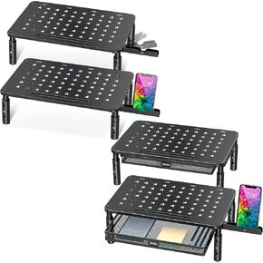 حامل شاشة Zimilar مكون من قطعتين + حامل شاشة مع درج معدني وحامل هاتف in Kuwait