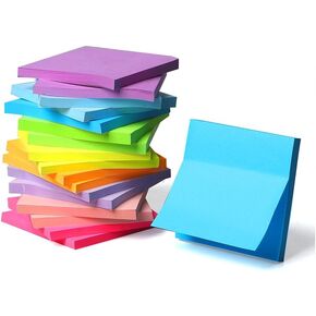 Sticky Notes 3x3 Inches, 9 Color 18 Pads,1008 Sheets, Self-Stick Note Pads, 56Sheets/pad Notebook,Use for Home, Office, Notebook (Vintage Color) in Saudi Arabia
