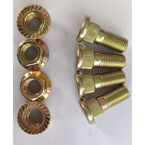 Wheel Hub Brake Drum Studs # 92150-1366 & Lug Nuts Replacement for 1990-2024 Kawasaki Mule 2010 2020 2030 2500 2510 2520 3000 3010 3020 4000 4010 UTV Front Rear in Kuwait