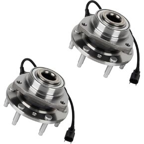 مجموعة محمل محور العجلة الأمامية مناسبة لسيارة Chevy Trailblazer EXT SSR/Buick Rainier 4.2L/ Saab 9-7x 4.2L/ GMC Envoy 4.2L XL XUV/Oldsmobile Bravada/Isuzu Ascender 4.2L 6Lug w/ABS يستبدل 513188 قطعتان in Kuwait