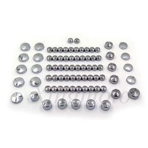 AfterMokit Replacement 77 Piece Caps Cover Kit for 04-15 Harley Sportster Engine & Misc Bolt Nut Chrome in Kuwait