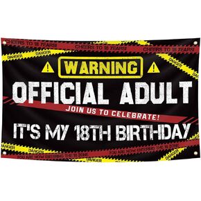 Hide The Car Keys Happy 16th Birthday Banner,Warning Signs Theme 16th Birthday Decorations For Boys Caution New Driver Birthday Photo Background (16) in Saudi Arabia