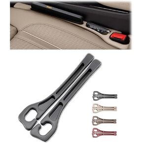 Car Seat Gap Filler- Universal Console Catcher to Prevent Items from Falling Between Seats and Console, Anti-Drop Organizer with Secure Fit (Black) in Saudi Arabia