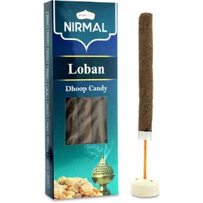 شوبكارت نيرمال كابور لوبان (الكافور اللبان) عصي ​​حلوى دهوب - 20 عود. بخور سميك وصلب من الراتنج للتنقية الروحية المكثفة والبوجا وإزالة الطاقة السلبية وطقوس الهافان in Kuwait