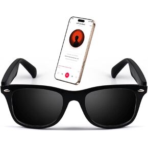 Bluetooth Audio Smart Sunglasses for Men & Women- UV400 Protection & Smart Sunglasses with Open Ear Sound, Touch Control & Voice Assistant for Music,Answering Calls,Driving,Cycling,Mountaineering in Kuwait