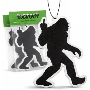 معطر هواء للسيارة بيج فوت - رائحة الصقيع الأسود الغامضة - تحافظ على رائحة السيارة منعشة وجذابة - رائحة سيارة تدوم طويلاً - ملحقات سيارة بيج فوت معلقة للرجال والنساء (عبوة من 3 قطع) in Kuwait