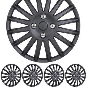 ROXX 4Pcs Set 14inch Universal Wheel Rim Cover Hubcaps Replacement (Only Fit for Iron Hub), ABS Material Snap On Car Truck SUV Hub Cap (5019,Lacquer) in Kuwait