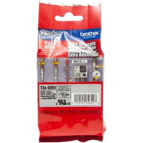 شريط لاصق مصفح فائق القوة من Brother TZES951 TZ، 1 وات، أسود على فضي غير لامع in Kuwait