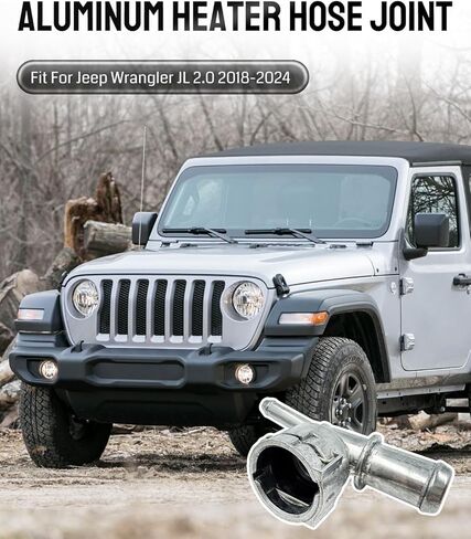 68280784AB Aluminum Heater Hose Joint Fit For Jeep Wrangler JL 2.0 2018-2024, HVAC Connector in Kuwait
