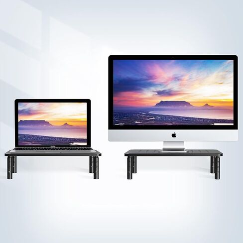 حامل شاشة Zimilar مكون من قطعتين + حامل شاشة مع درج معدني وحامل هاتف in Kuwait