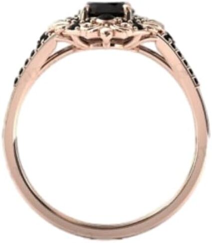 Antique 3 CT Oval Cut Black Diamond Engagement Ring for Women | Filigree Art Deco Vintage Black Wedding Ring | Handmade Moissanite/Onyx Jewelry | Silver/Gold Anniversary Ring for Her/Gifts in Kuwait