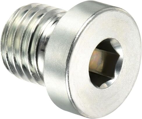 PATIKIL M16*1.5 Internal Hex Head Pipe Fitting Plug, 2 Pack Male Thread 45# Steel Socket Plug with Sealing Ring for Terminate Pipe Ends in Saudi Arabia