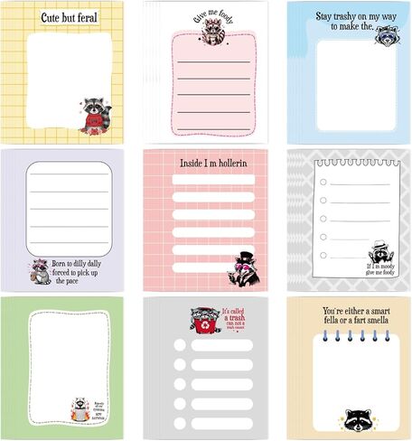 Sewing Sticky Notes Gifts - 9 Pack Sewing Notepads 3x4 Inch Gifts for Quilters Lovers, Quilting Memo Pads Office School Supplies for Friends Coworkers Women (270 Sheets) in Saudi Arabia