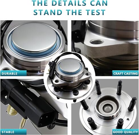مجموعة محور تحمل العجلات الأمامية 515159 لكاديلاك إسكاليد 2015-2020، شيفروليه سيلفرادو 1500 2014-2018، سوبربان تاهو 2015-2020، جي إم سي سييرا 1500 2014-2018، يوكون 2015-2020 RWD (قطعتان) in Kuwait