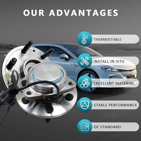 مجموعة محور تحمل العجلات الأمامية 515159 لكاديلاك إسكاليد 2015-2020، شيفروليه سيلفرادو 1500 2014-2018، سوبربان تاهو 2015-2020، جي إم سي سييرا 1500 2014-2018، يوكون 2015-2020 RWD (قطعتان) in Kuwait